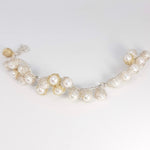 Load image into Gallery viewer, Crocheted Vine Pearl Bracelet