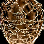 Load image into Gallery viewer, 9ct Gold Lace Lantern Diamond Earrings