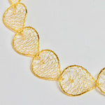 Load image into Gallery viewer, Torchon Gold Lace Collar Necklace