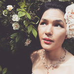 Load image into Gallery viewer, Crocheted Vine Pearl Necklace