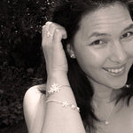 Load image into Gallery viewer, Jasmine Silver Posy Bangle