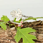 Load image into Gallery viewer, Ruby & Hawthorn Cluster Open Ring