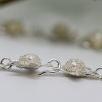 Load image into Gallery viewer, Jasmine Silver Pearl Bouquet Necklace