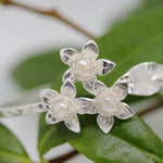 Load image into Gallery viewer, Jasmine Silver Posy Bangle