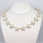 Load image into Gallery viewer, Jasmine Silver Pearl Bouquet Necklace