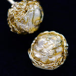 Load image into Gallery viewer, Cosy & Snug Gold Dormouse Studs