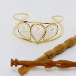 Load image into Gallery viewer, Torchon Silver Lace Torc Bracelet