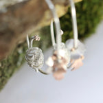 Load image into Gallery viewer, Blackberry Dreams Dormouse Hoop Earrings