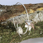 Load image into Gallery viewer, Blackberry Dreams Dormouse Hoop Earrings