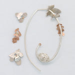 Load image into Gallery viewer, Blackberry Dreams Dormouse Hoop Earrings