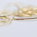 Load image into Gallery viewer, Gold Scroll Huggy Hoops