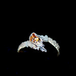 Load image into Gallery viewer, Hidden Treasure 9ct gold Spessartite Garnet Oak Ring