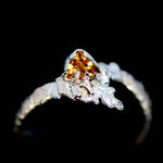 Load image into Gallery viewer, Hidden Treasure 9ct gold Spessartite Garnet Oak Ring