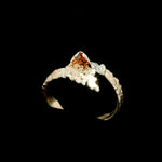 Load image into Gallery viewer, Hidden Treasure 9ct gold Spessartite Garnet Oak Ring