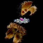 Load image into Gallery viewer, Ruby Silver & 9ct Gold Beech Ring