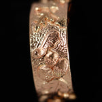 Load image into Gallery viewer, Autumn Leaf Red Gold Ring