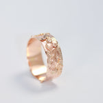 Load image into Gallery viewer, Autumn Leaf Red Gold Ring