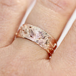 Load image into Gallery viewer, Autumn Leaf Red Gold Ring