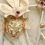 Load image into Gallery viewer, Ivy Silver & Gold Dormouse Brooch
