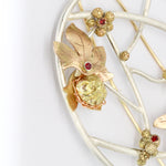 Load image into Gallery viewer, Ivy Silver & Gold Dormouse Brooch