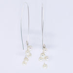 Load image into Gallery viewer, Crocheted Silver Cluster Earrings