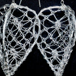 Load image into Gallery viewer, Torchon Silver Lace Large Lantern Drop Earrings