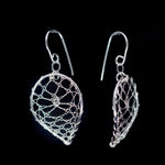 Load image into Gallery viewer, Torchon Silver Lace Drop Earrings