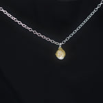 Load image into Gallery viewer, Crocheted Silver Single Pearl Necklace