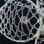 Load image into Gallery viewer, Torchon Silver & Ruby Lace Orchid Pendant