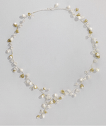 Load image into Gallery viewer, Crocheted Vine Pearl Necklace