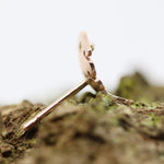 Load image into Gallery viewer, Autumn Gold Oak Leaf Earrings