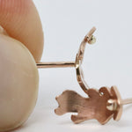 Load image into Gallery viewer, Autumn Gold Oak Leaf Earrings