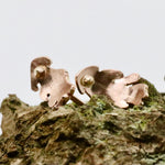 Load image into Gallery viewer, Autumn Gold Oak Leaf Earrings