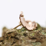 Load image into Gallery viewer, Autumn Gold Oak Leaf Earrings