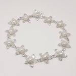 Load image into Gallery viewer, Jasmine Silver Pearl Bouquet Bracelet
