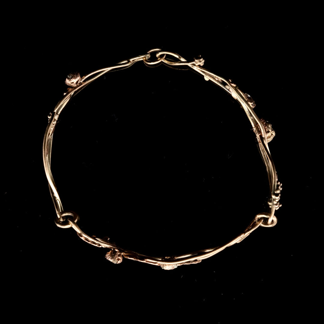 9ct Gold Hedgerow Bracelet