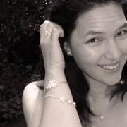 Jasmine Silver Pearl Posy Bracelet