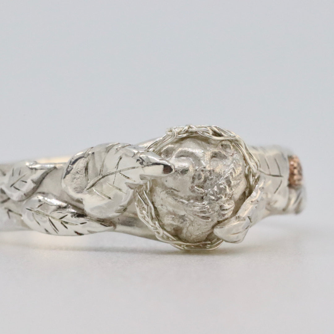 Hazel Dormouse Silver Ring