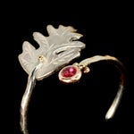 Load image into Gallery viewer, Ruby &amp; Hawthorn Solitaire Open Ring
