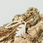 Load image into Gallery viewer, Ruby &amp; Hawthorn Solitaire Open Ring
