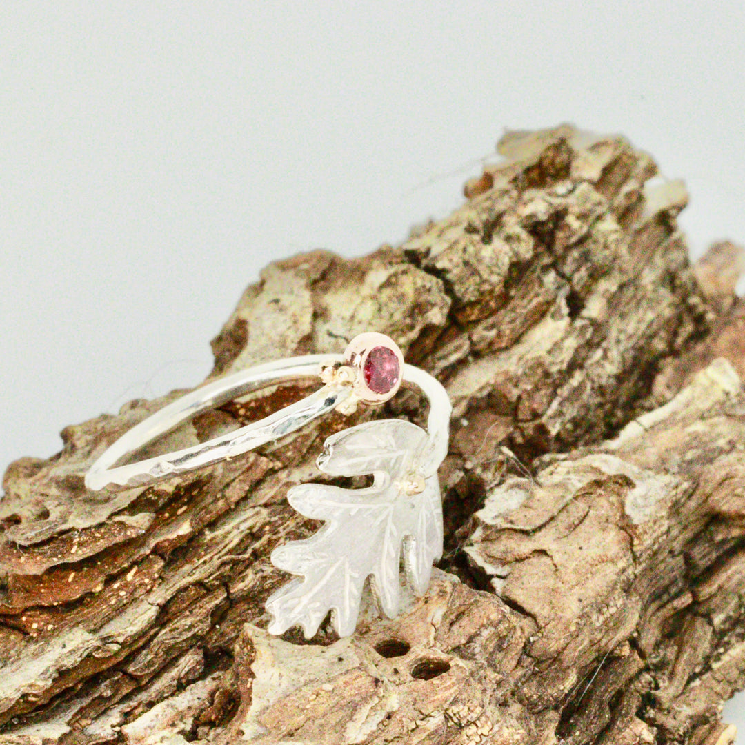 Ruby & Hawthorn Solitaire Open Ring
