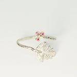 Load image into Gallery viewer, Ruby &amp; Hawthorn Cluster Open Ring
