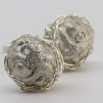 Load image into Gallery viewer, Cosy &amp; Snug Silver Dormouse Studs
