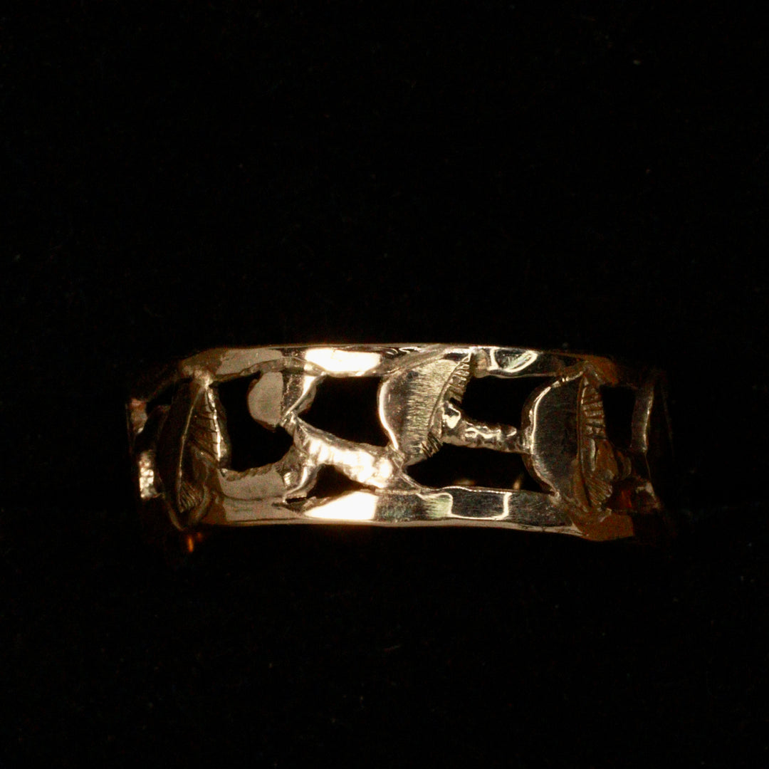 Open Cutwork Fungi Ring