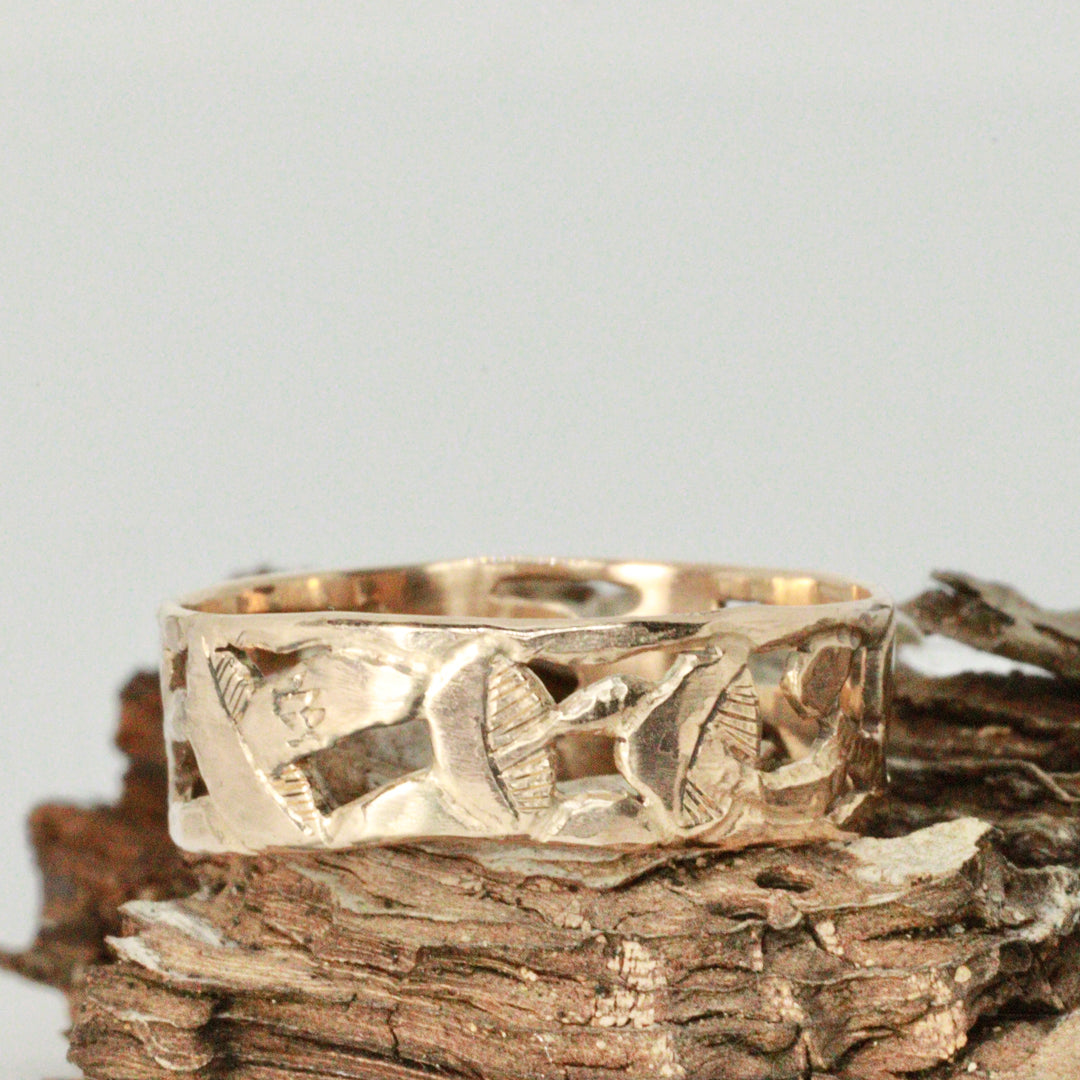 Open Cutwork Fungi Ring