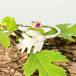 Load image into Gallery viewer, Ruby &amp; Hawthorn Solitaire Open Ring
