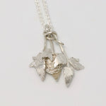 Load image into Gallery viewer, Cobnut Silver Dormouse Kinetic Pendant
