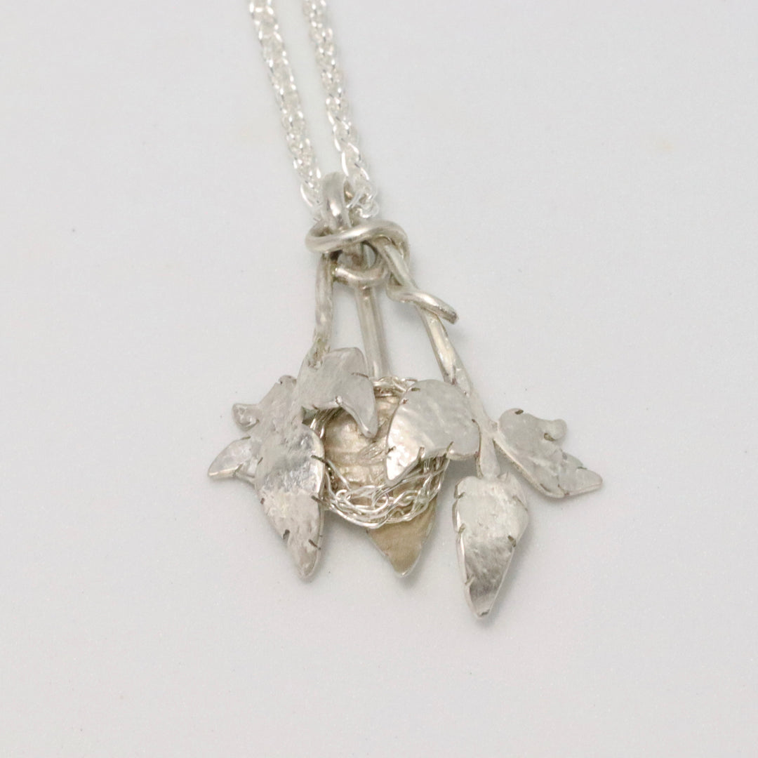 Cobnut Silver Dormouse Kinetic Pendant