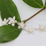 Load image into Gallery viewer, Jasmine Silver Pearl Bouquet Bracelet
