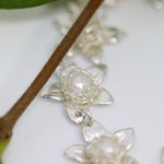 Load image into Gallery viewer, Jasmine Silver Pearl Bouquet Bracelet
